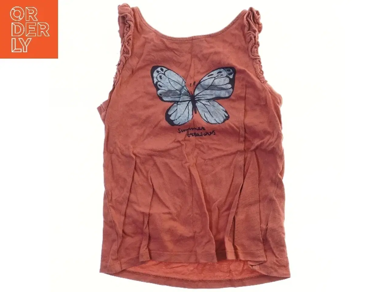 Billede 1 - Sommer top med sommerfugl fra H&M (str. 122)