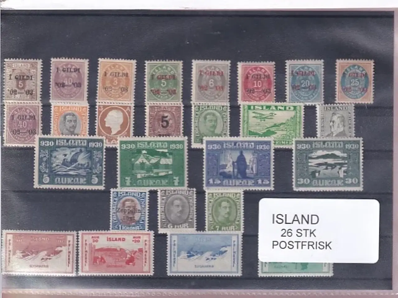 Billede 1 - Island Samling - 26 Stk. - Postfrisk