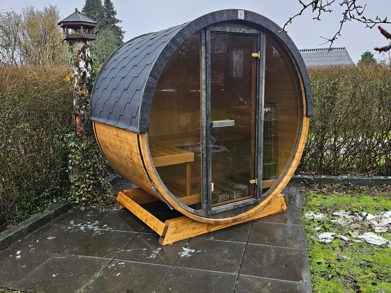 Billede 2 - Ny størrelse lille terrasse sauna til 3-4 personer