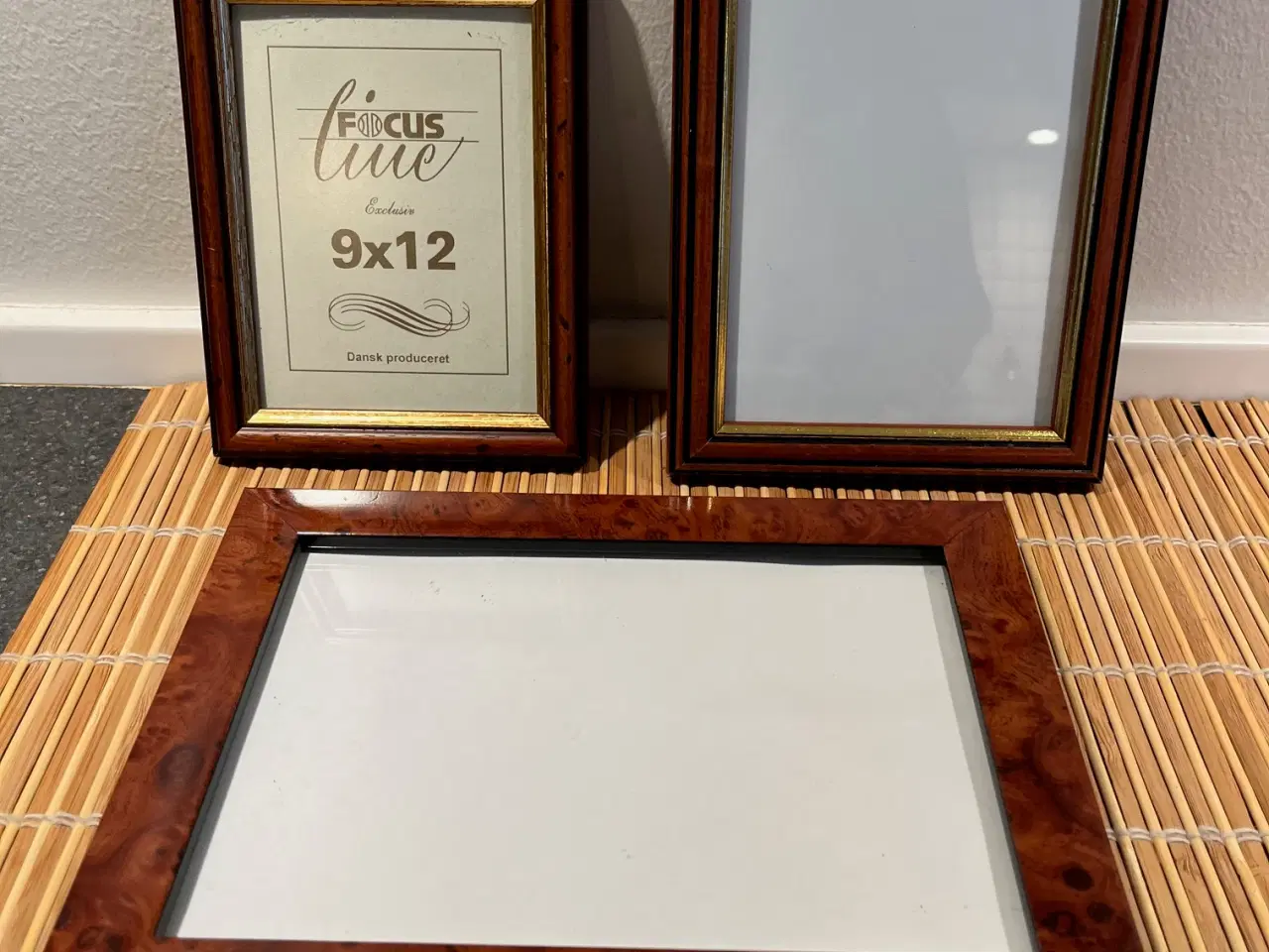Billede 2 - 5 fotorammer med helt glas