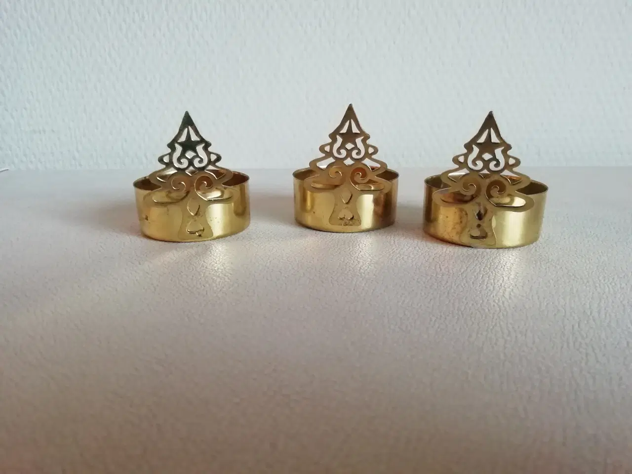 Billede 1 - fyrfadslysestager, 3 stk.