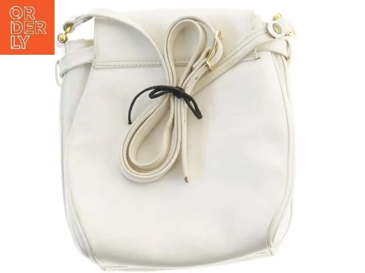 Billede 2 - Hvid skuldertaske (str. 25x21,5 cm)