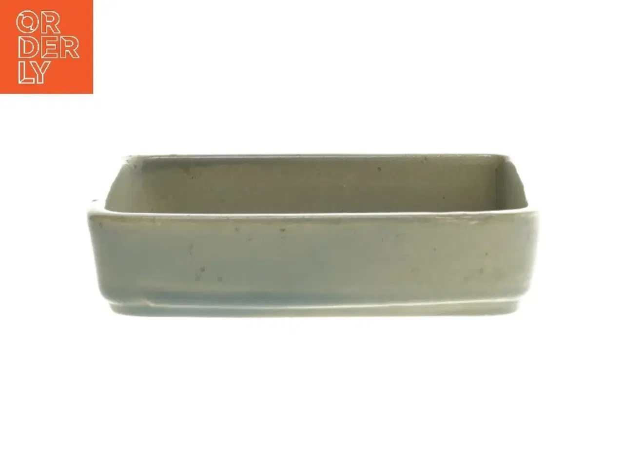 Billede 2 - Keramik fade med blå mønster fra West-Germany (str. 14x9,5 cm)