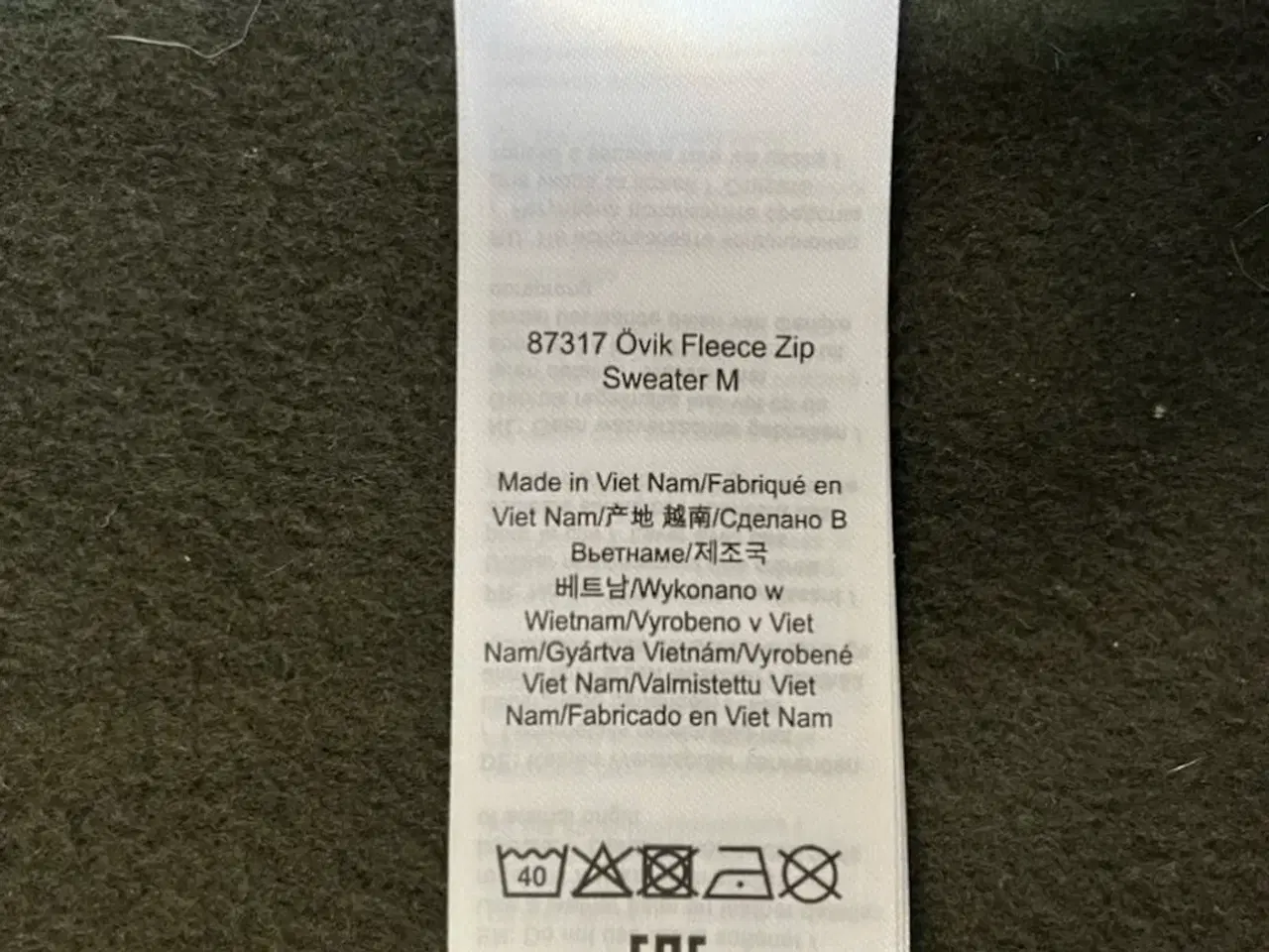 Billede 7 - Fjällräven Övik Fleece Zip Sweater M, str. XL
