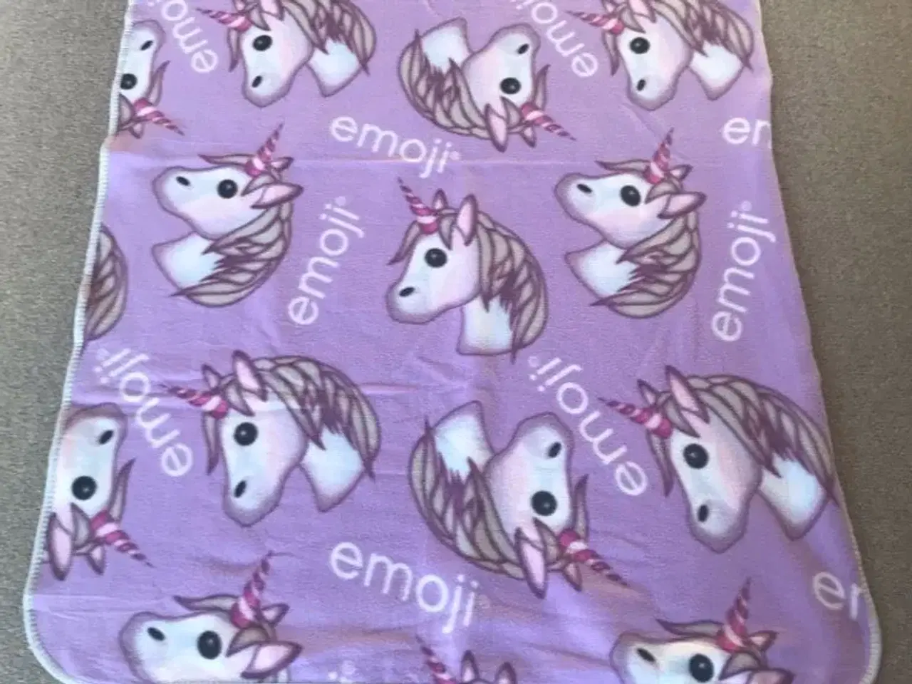 Billede 1 - Unicorn Emoji tæppe