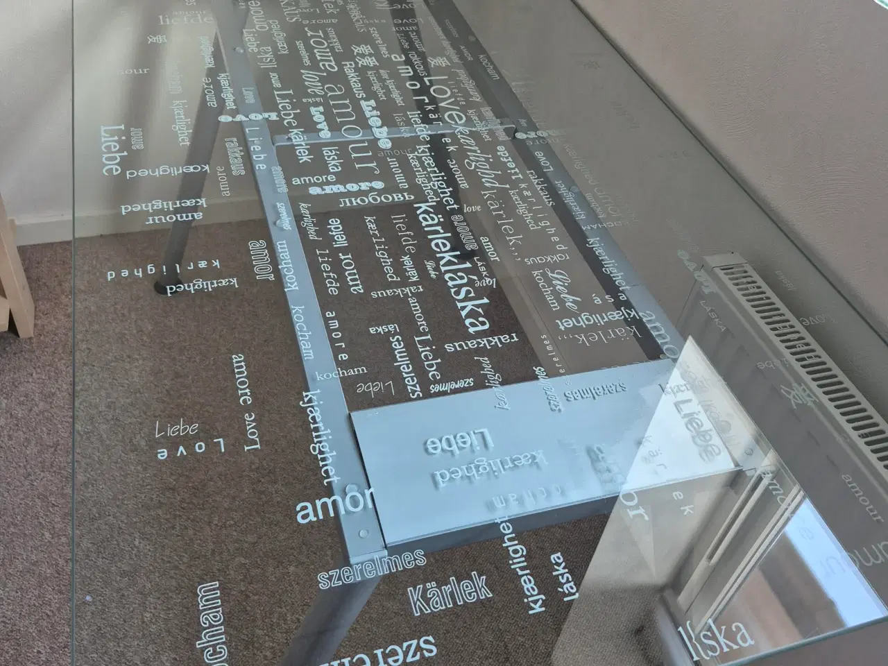 Billede 3 - Glas skrivebord