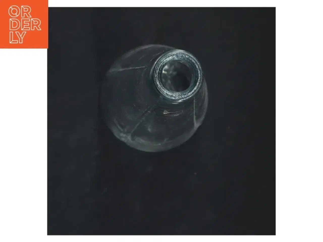 Billede 3 - Glasvase med metalkant fra Rosendahl (str. 34x10 cm)