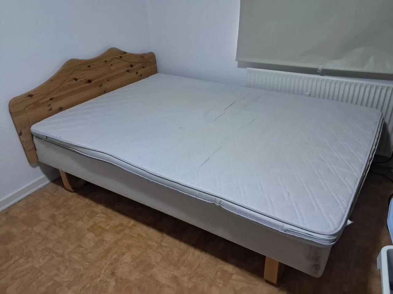 Billede 1 - 140 boxmadras med topmadras 