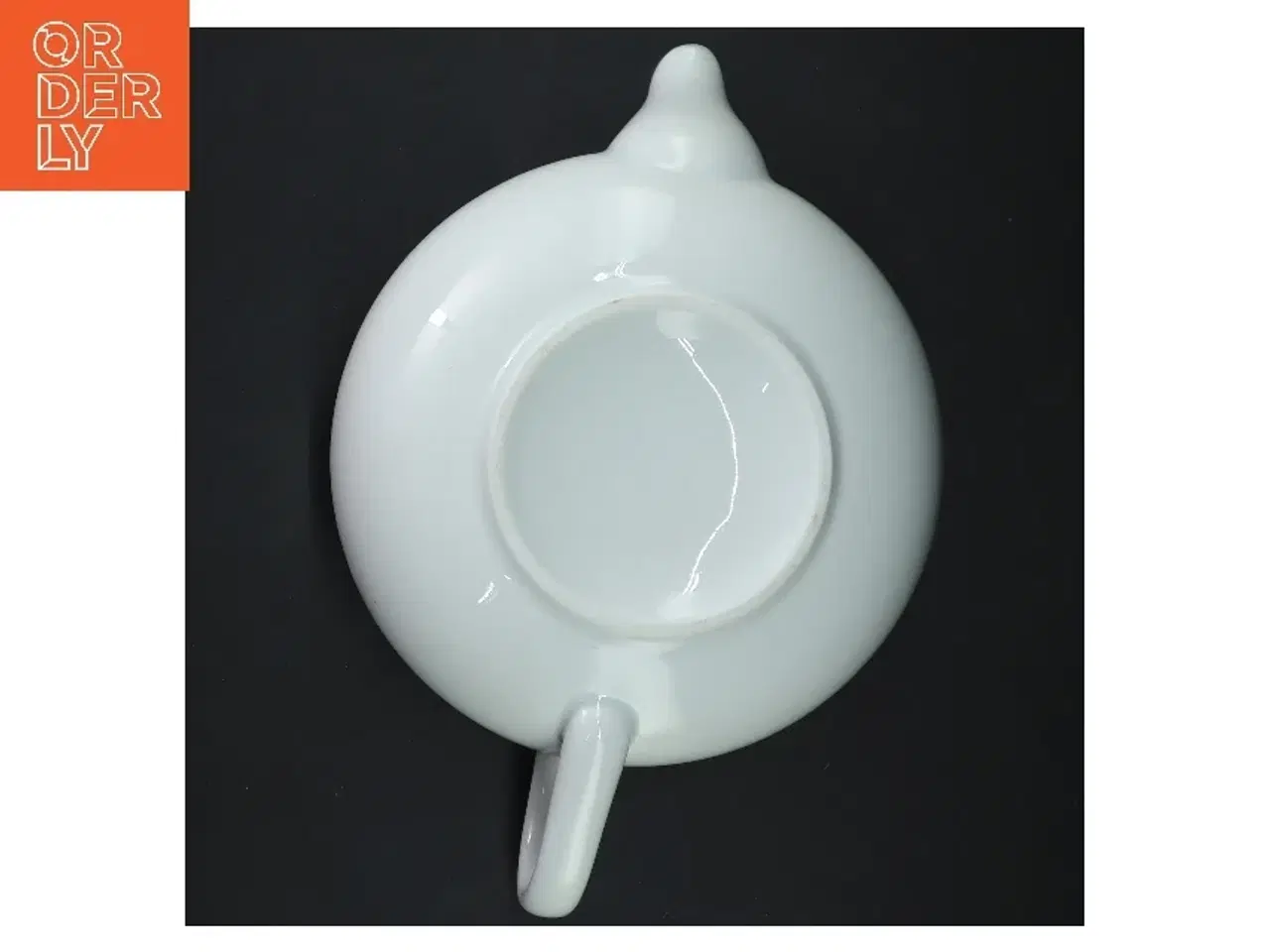 Billede 2 - Hvid keramisk tekande (str. 26x17x9 cm)