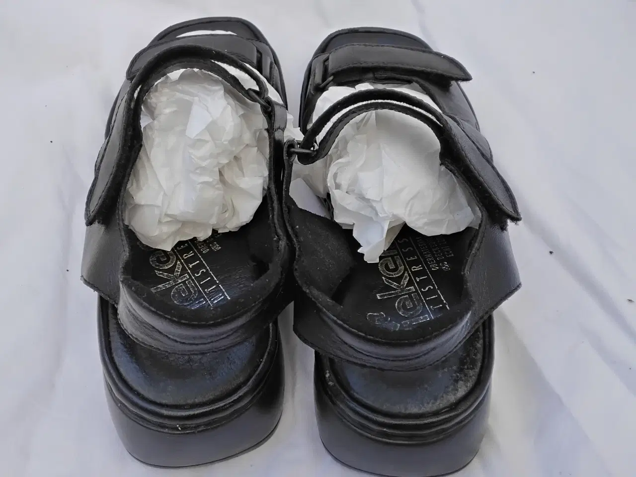 Billede 4 - Rieker sandaler dame sort læder str 38