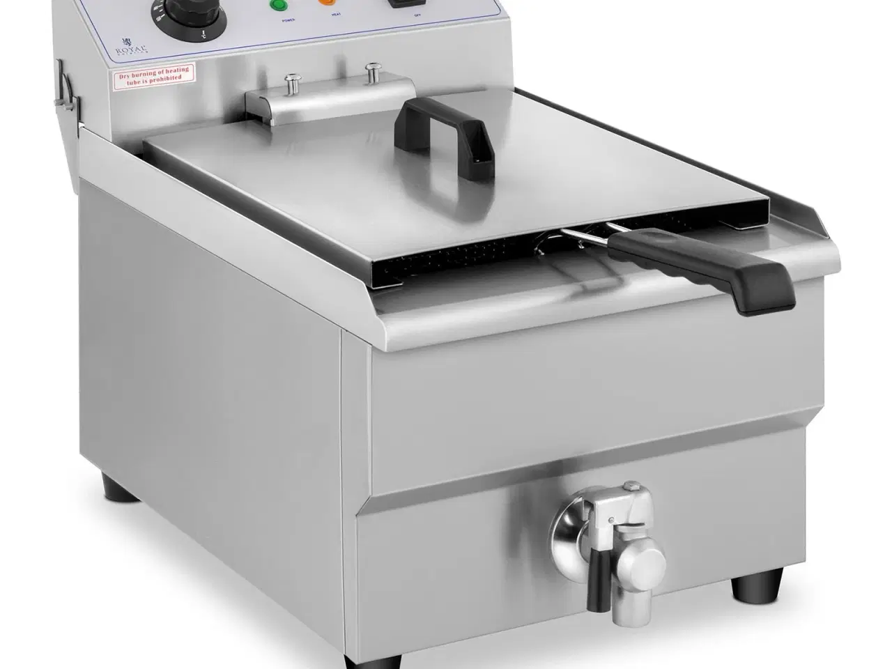 Billede 2 - Frituregryde 16 Liter – med Afløbshane – 3,5 kW