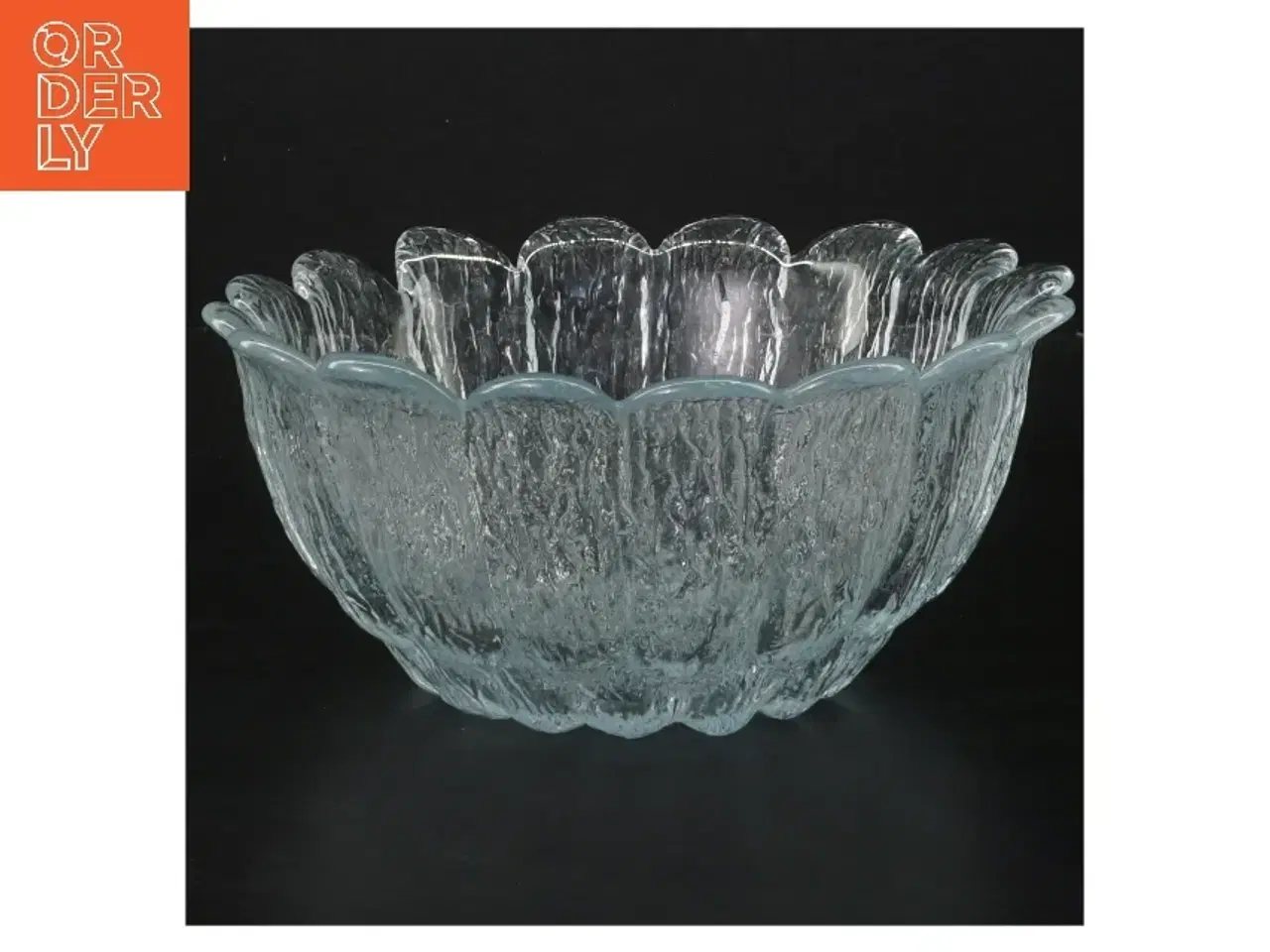 Billede 1 - Glasfrugtskål (str. Ø 18,5 cm)