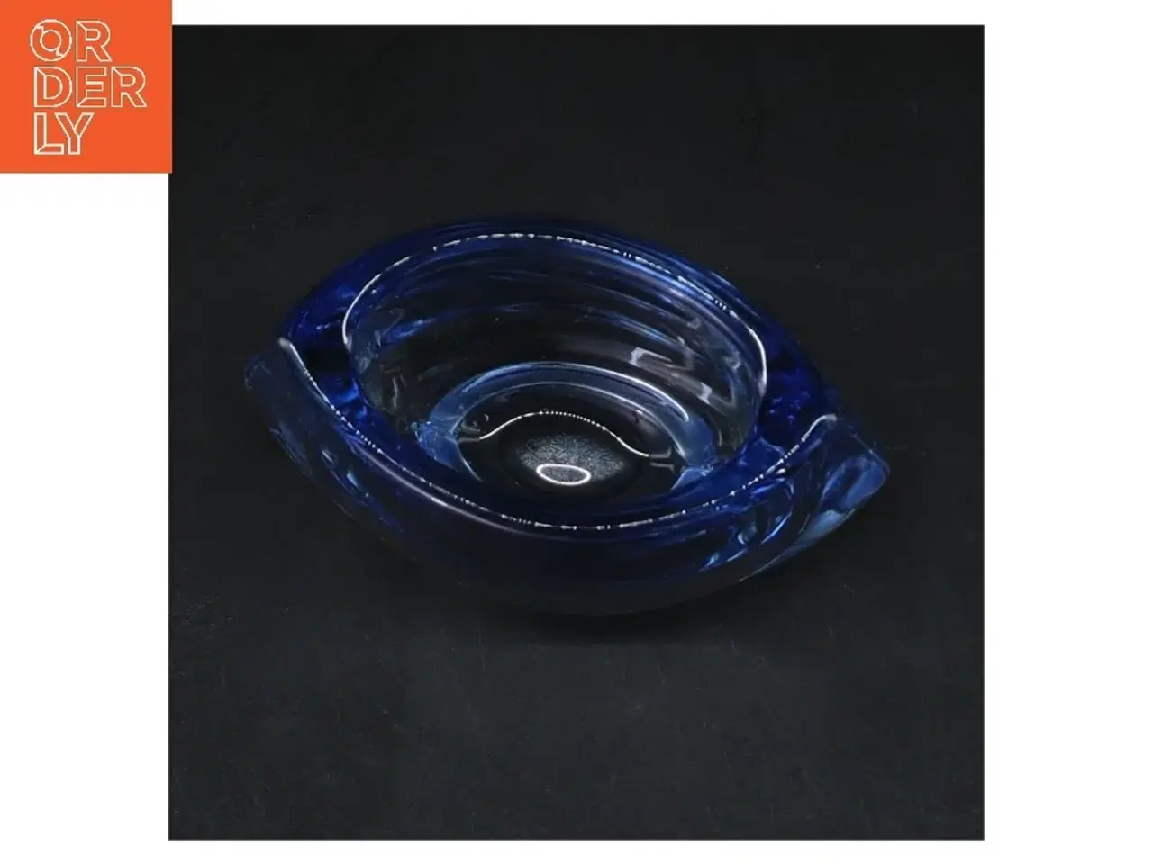 Billede 3 - Blå lysestage (str. 8,5x8 cm)