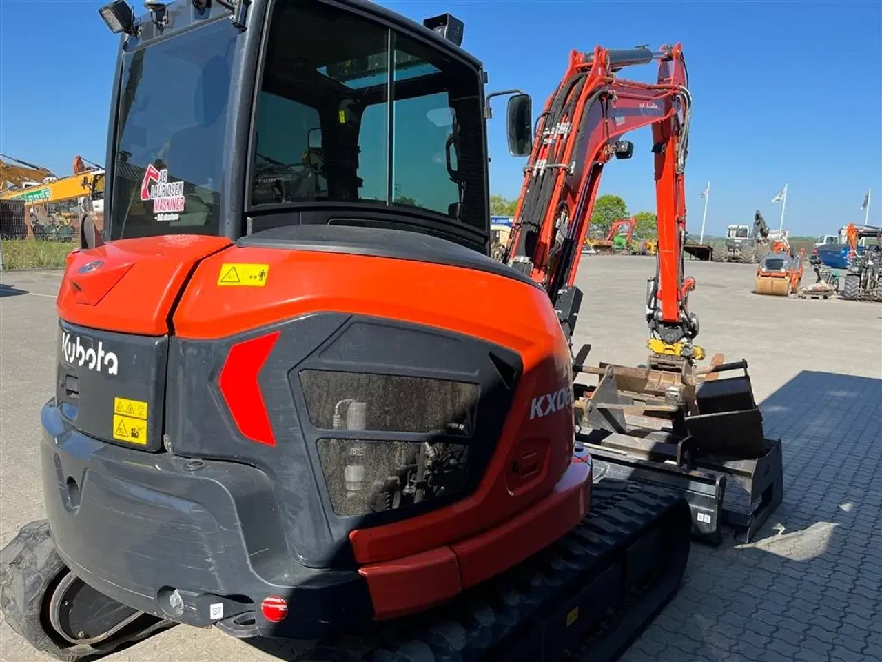 Billede 5 - Kubota KX060-5 Engcon Rotortilt DC2 centralsmørring skovlpakke.