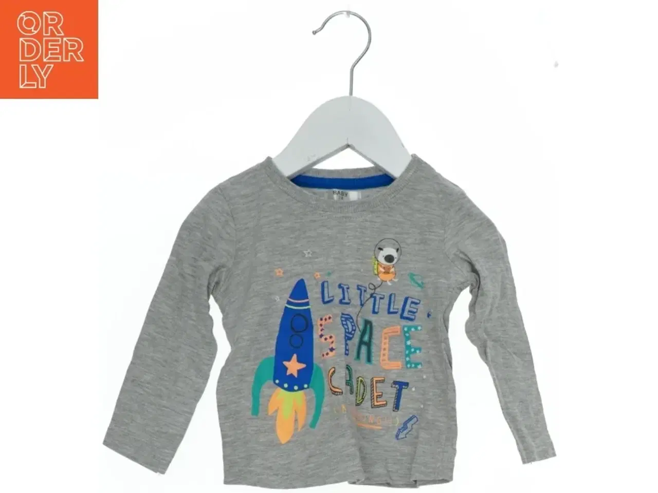 Billede 1 - Langærmet t-shirt med rumtema (str. 74)