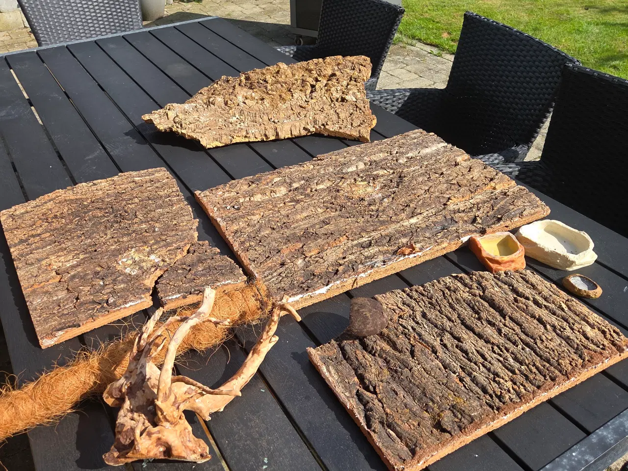 Billede 3 - Natur kork plader til terrarie 