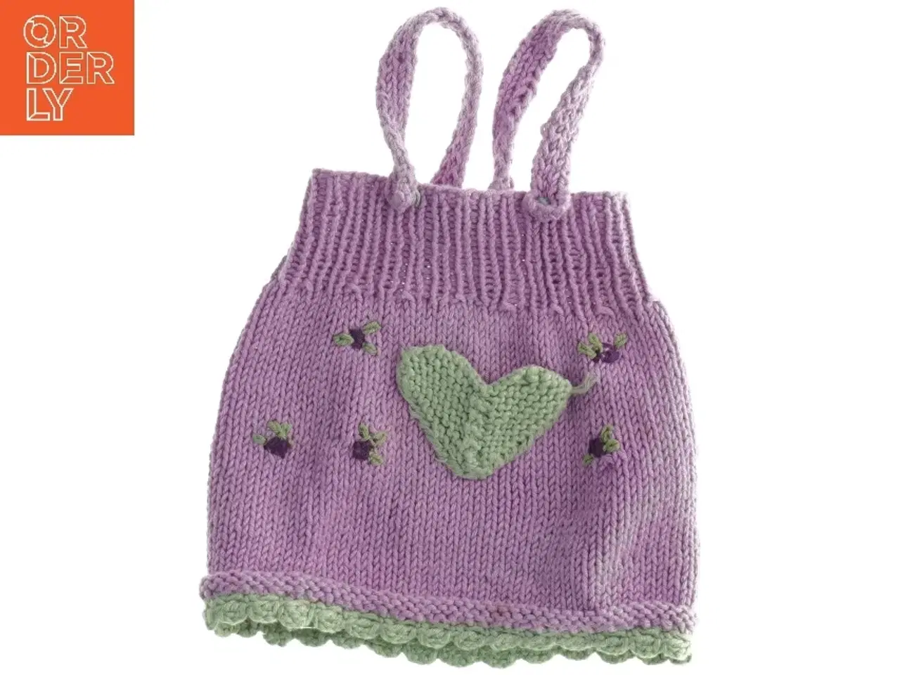 Billede 1 - Strikket dukkekjole (str. Længde, 20 cm. b. 18 cm)