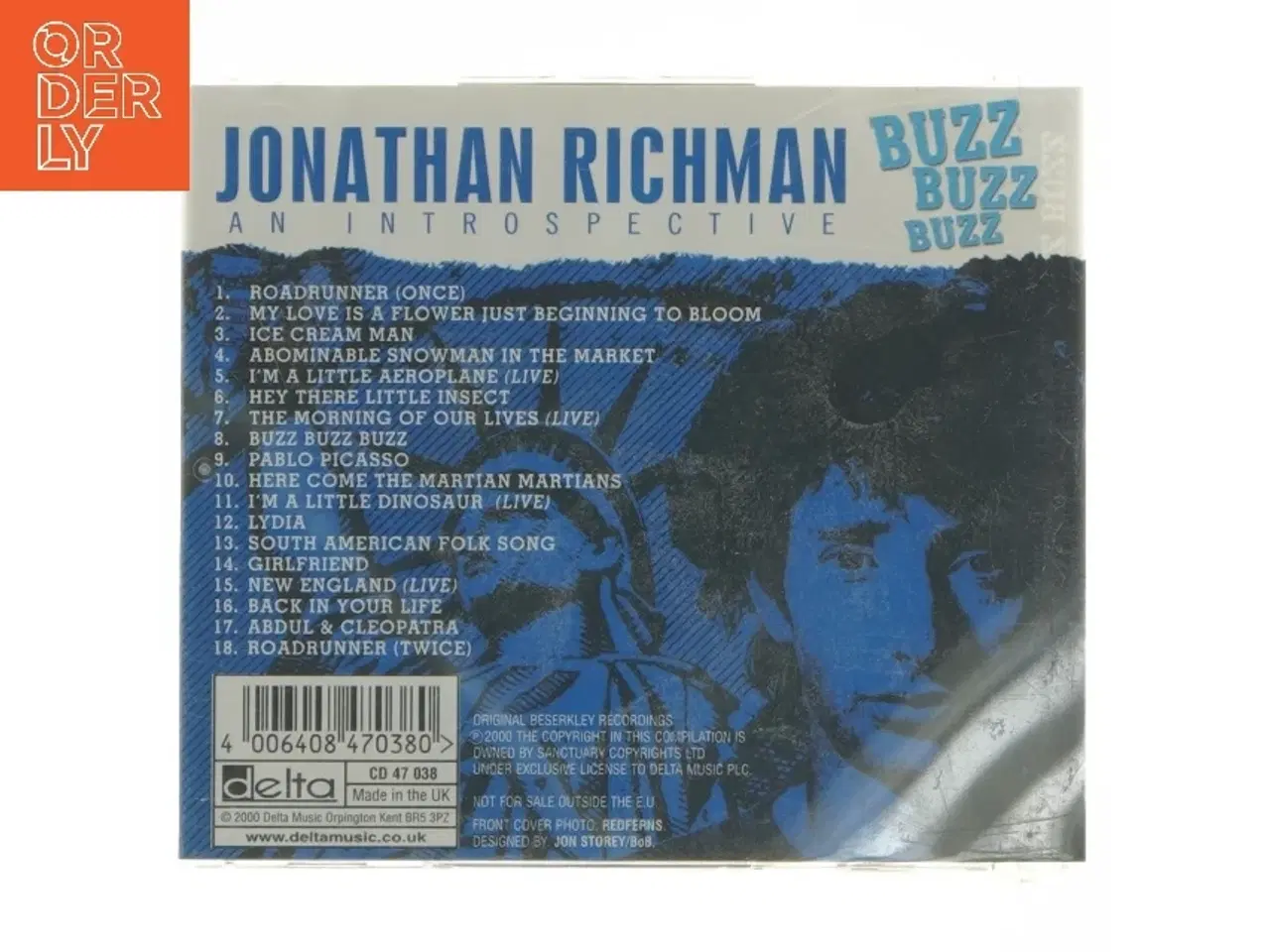 Billede 3 - Jonathan Richman CD - Buzz Buzz Buzz (str. 12,5x14 cm)