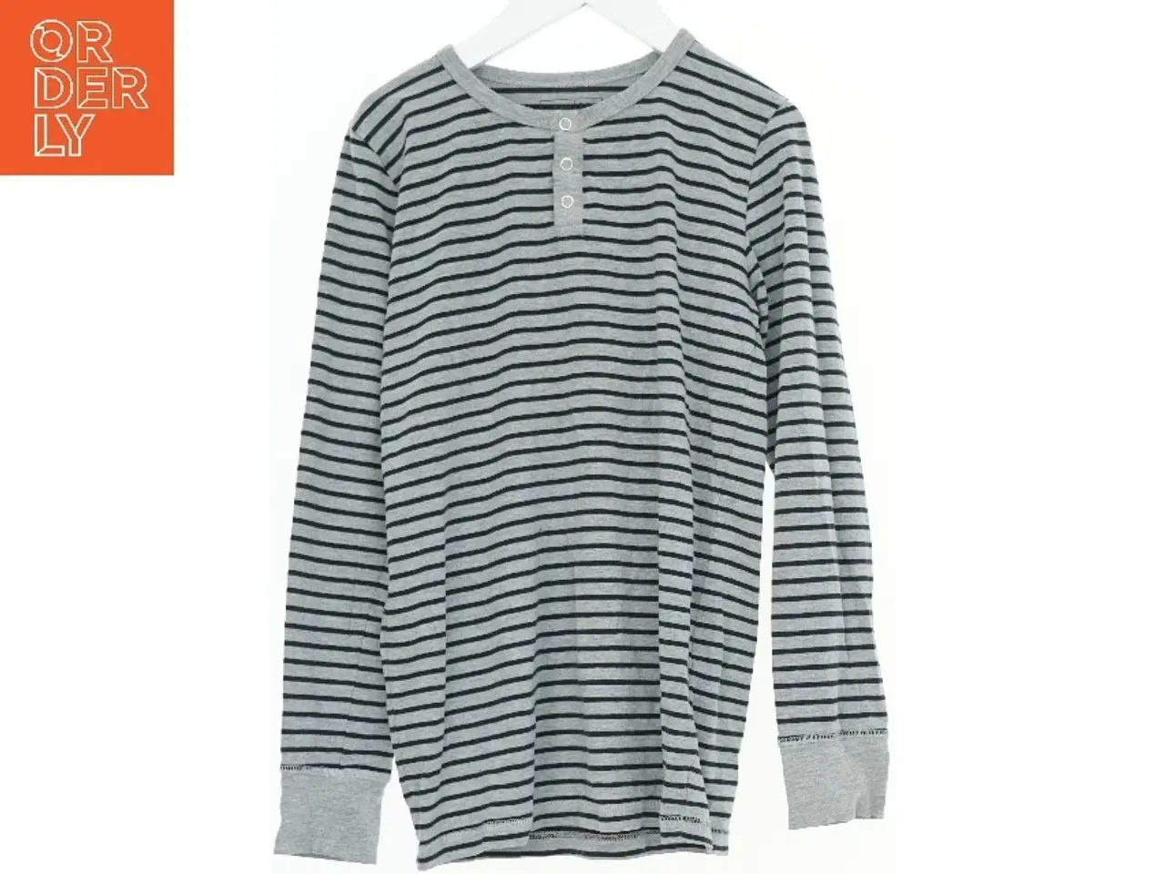 Billede 1 - Langærmet stribet bluse med knapper fra Bakito (str. 152)