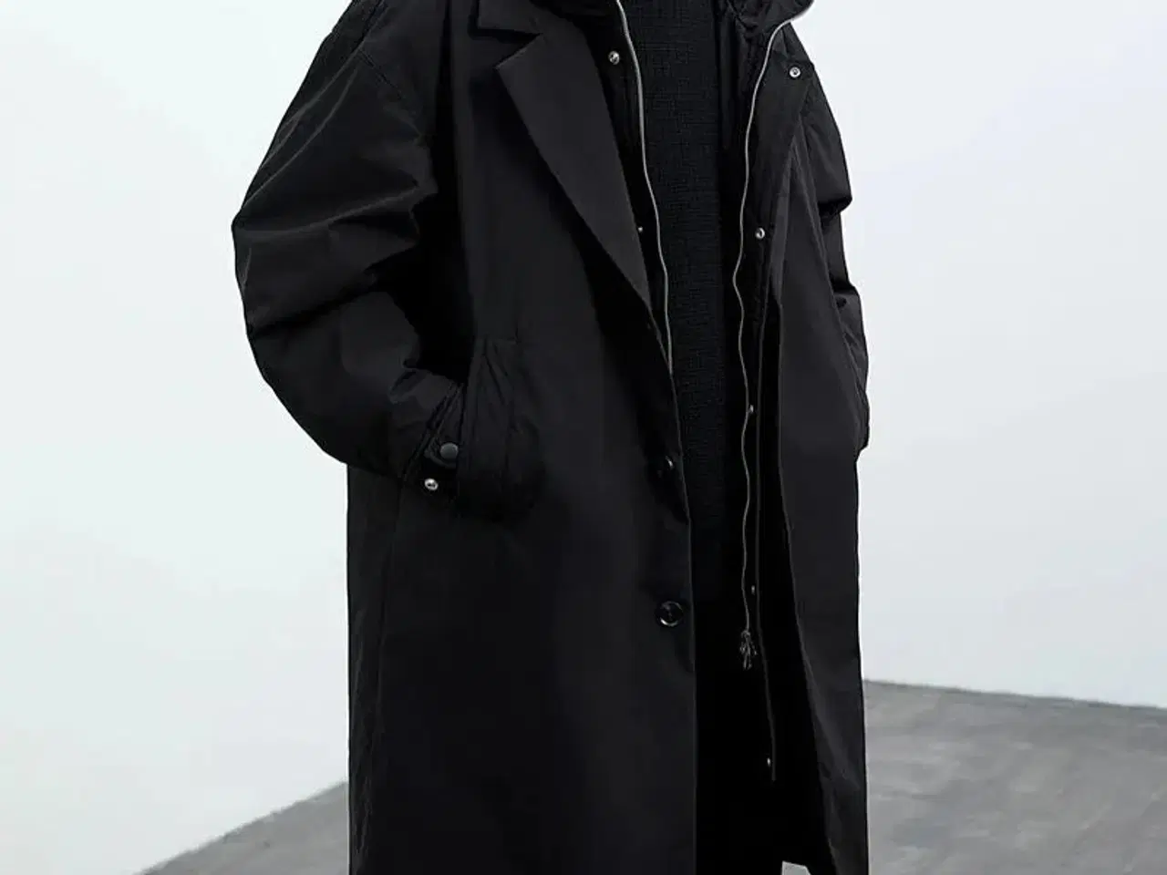 Billede 1 - Frakke ,let og varm