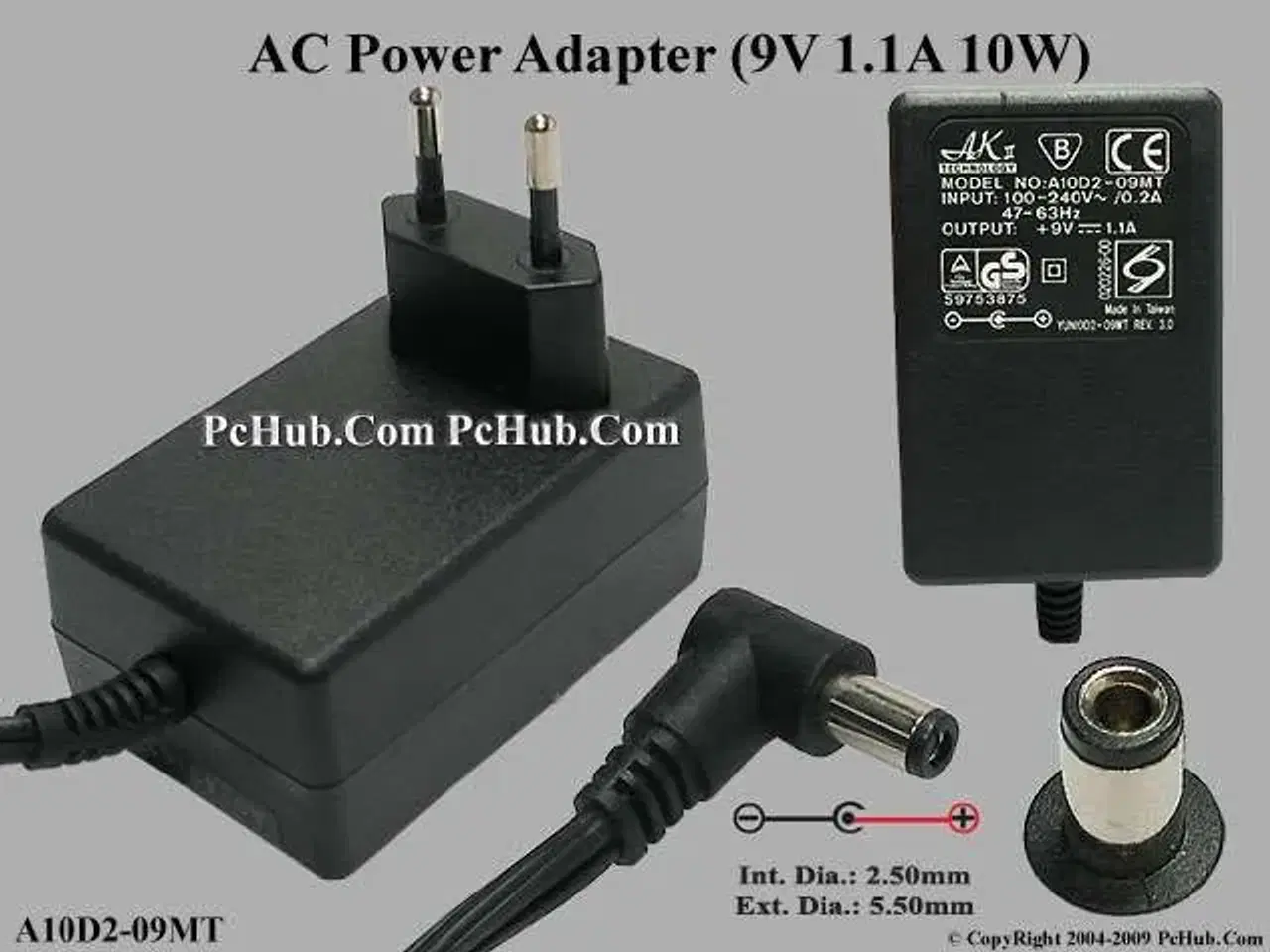 Billede 1 - Strømforsyning AKII TECHNOLOGY A10D2-09MT +9VDC