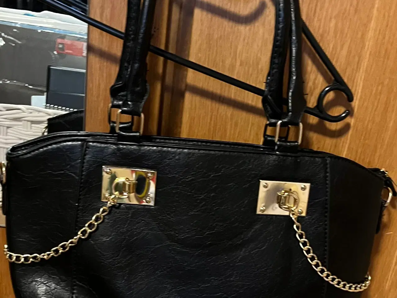 Billede 1 - Sort håndtaske 