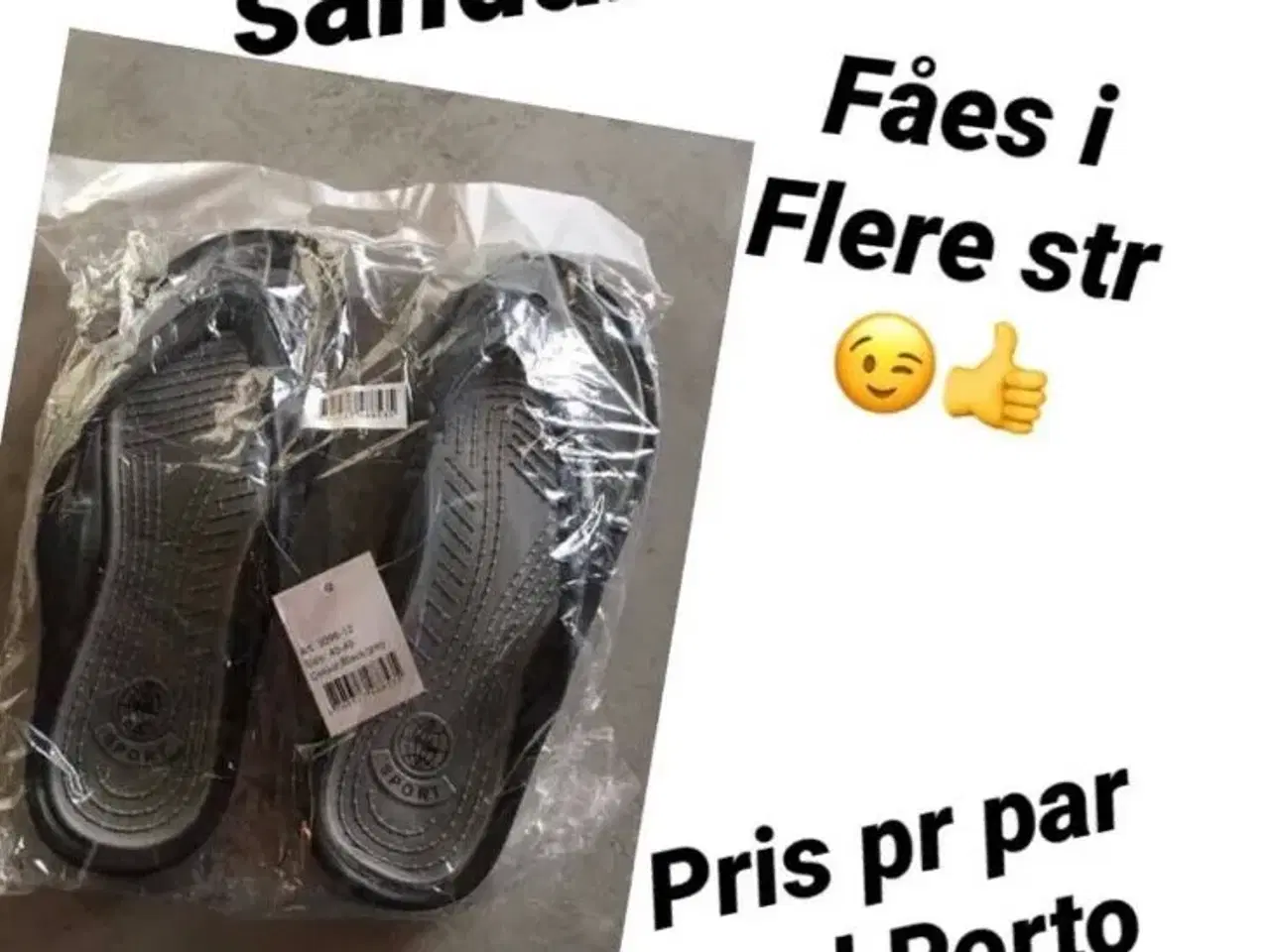 Billede 1 - Nye lette tå-split sandaler