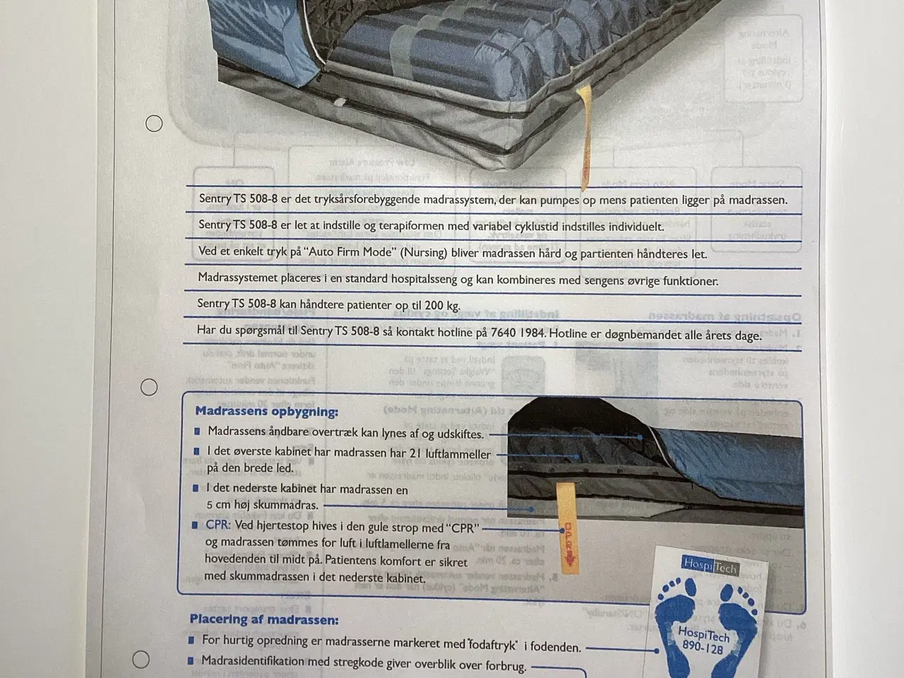 Billede 1 - Trykaflastende  Hospitalsmadras