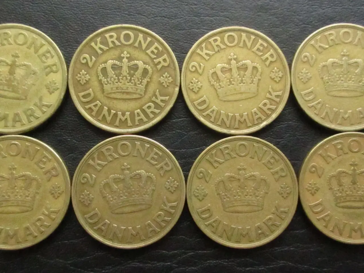 Billede 7 - 1 og 2 kr 1924-1941 komplet sæt inkl. 1 kr 1924