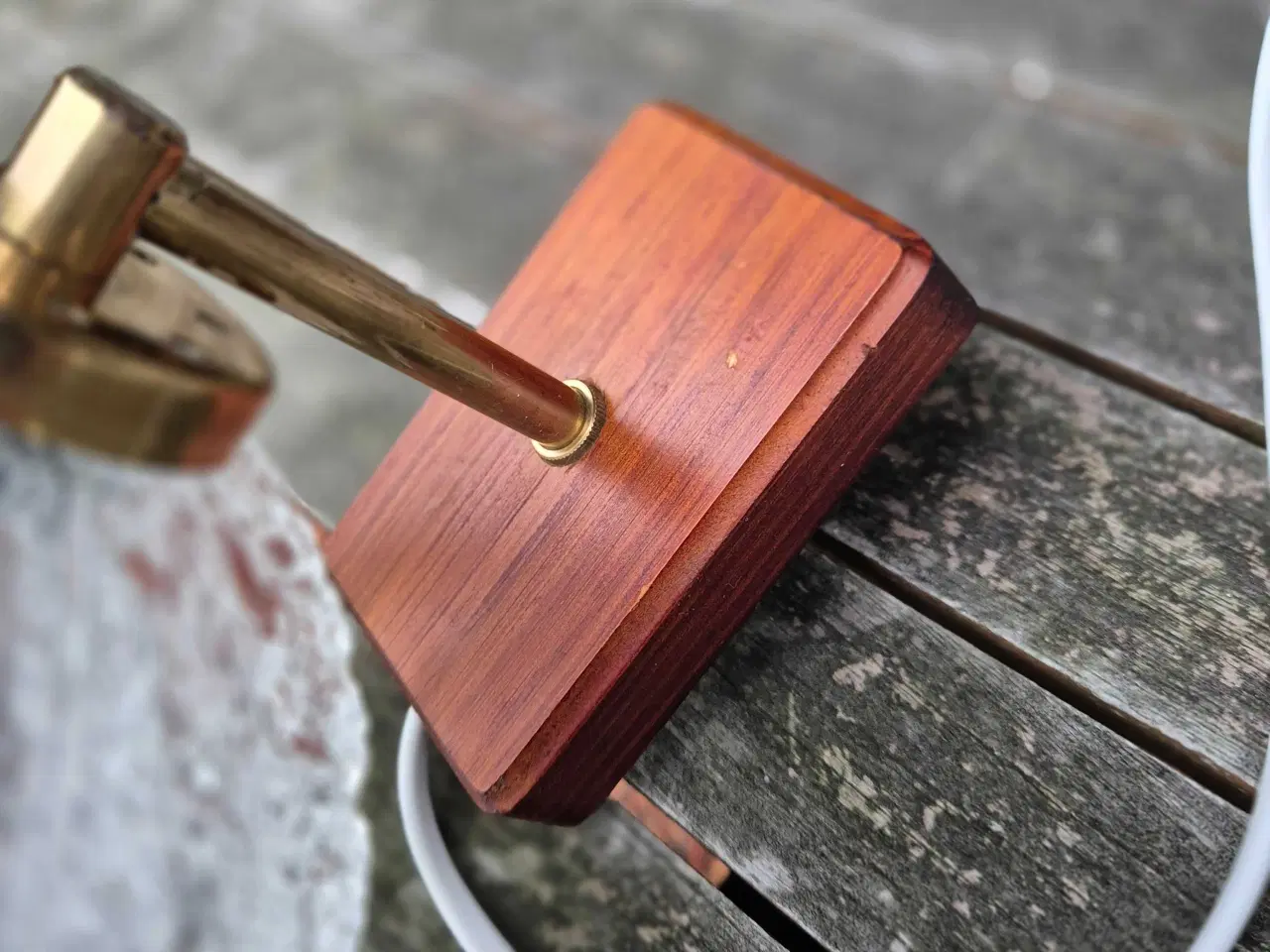 Billede 7 - Svensk væglampe med glaskuppel 