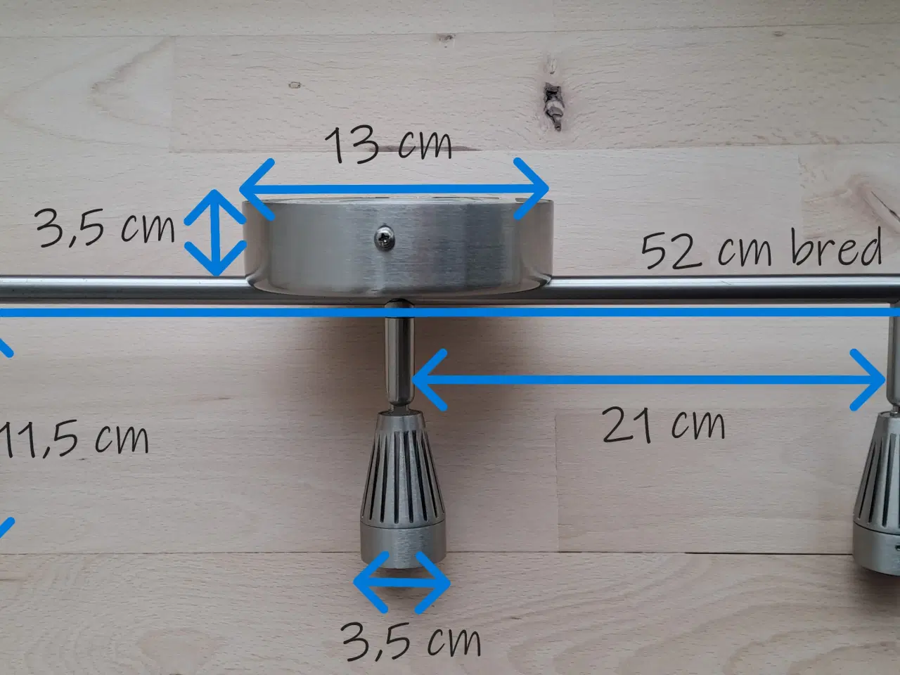 Billede 1 - Spotlight med tre justerbare ledlys fra IKEA