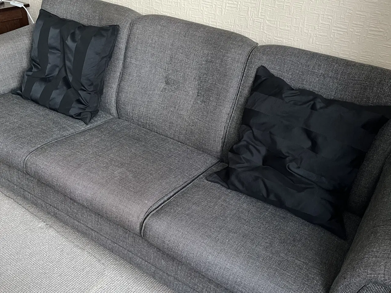 Billede 2 - Mørkegrå sofa