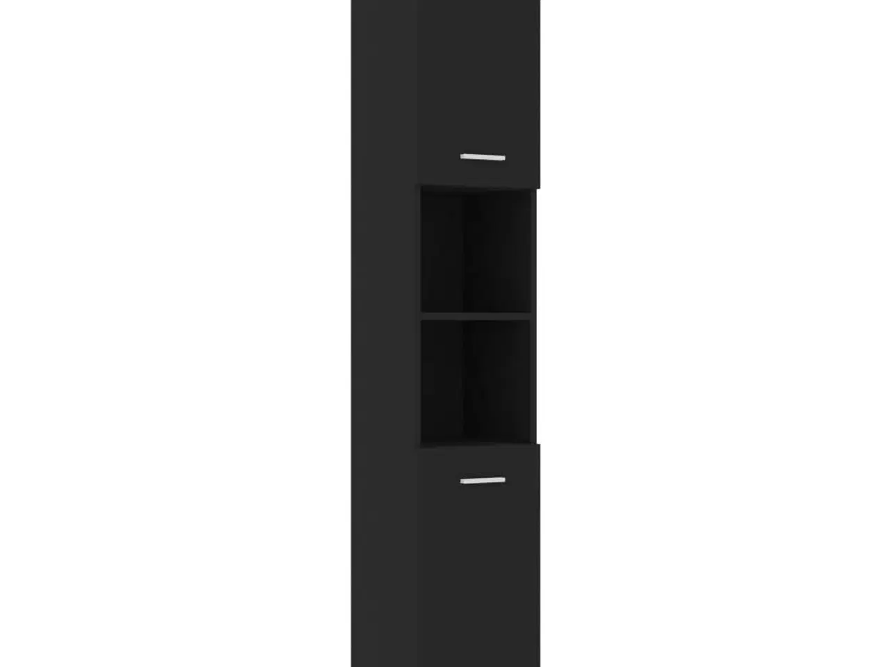 Billede 2 - Badeværelsesskab 30x30x179 cm spånplade sort