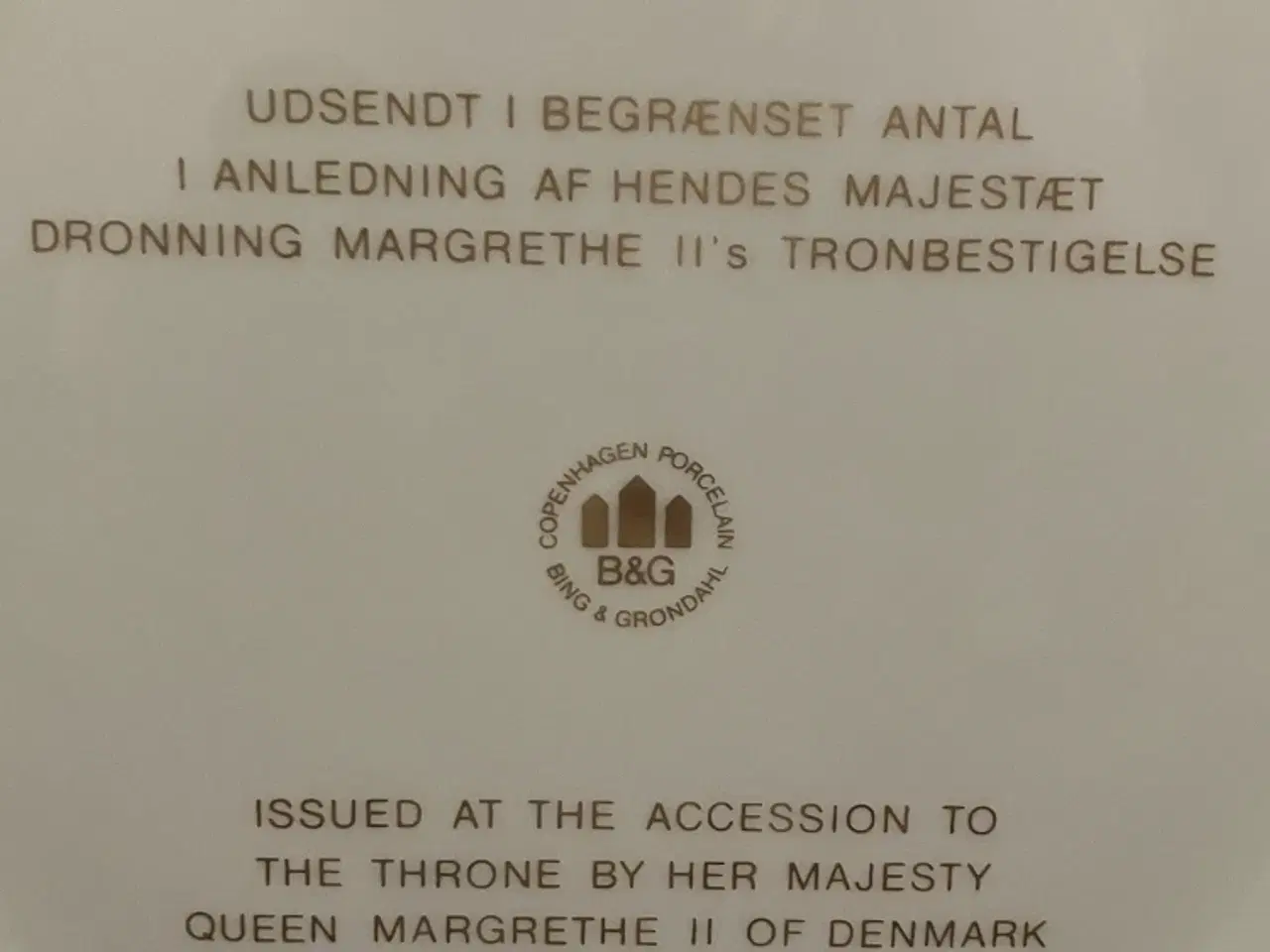 Billede 3 - Royal mindeplatte - Limited edition 
