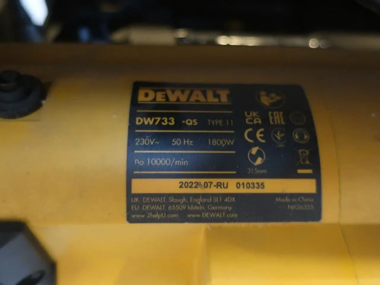 Billede 5 - Tykkelseshøvl DEWALT DW733 -QS