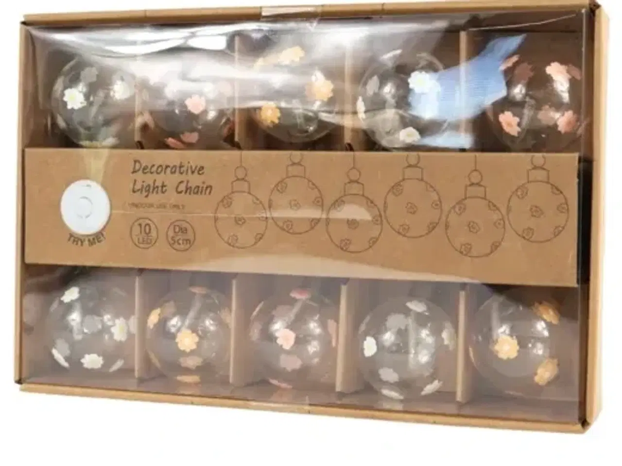 Billede 3 - 4 stk. lyskæde 10 led batteridrevet 320 cm assorteret(ubrugt)