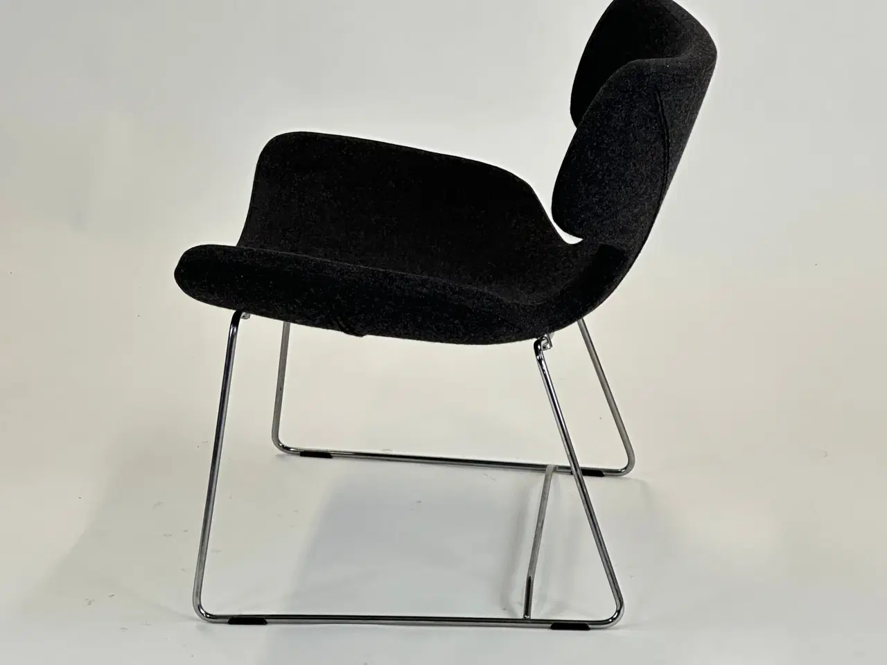 Billede 4 - Materia Bone Chair Loungestol – Mørkegrå med Krom Stel