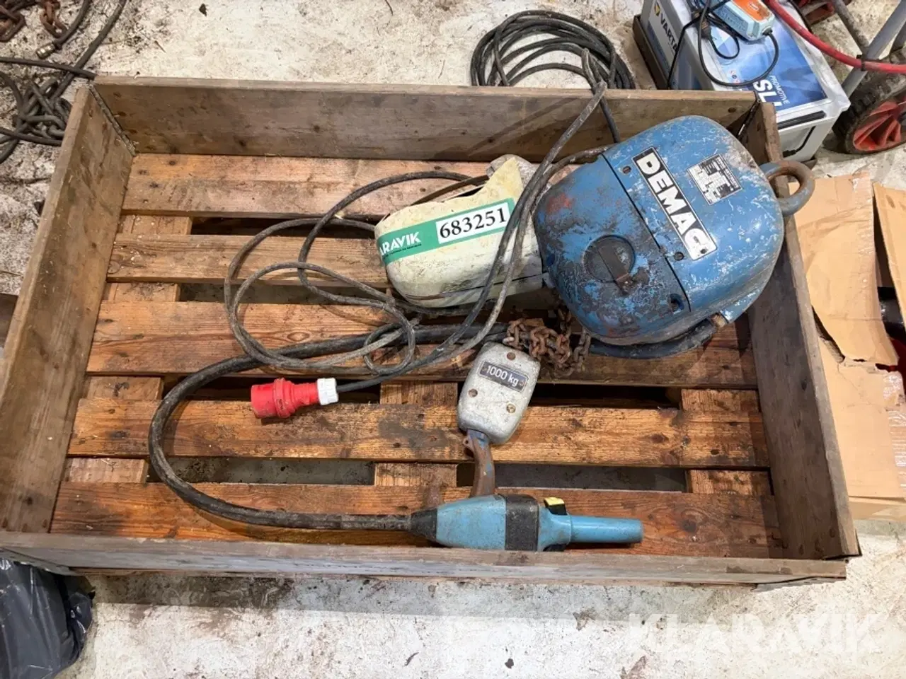 Billede 2 - El kædetalje Demag 1000 kg