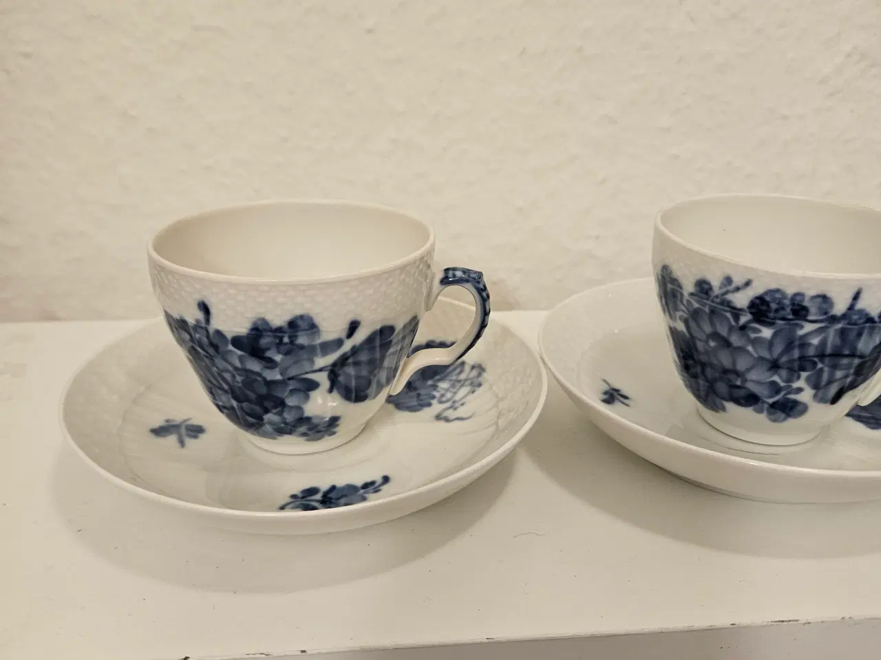 Billede 2 - Royal Copenhagen Blå Blomst kaffekopper 