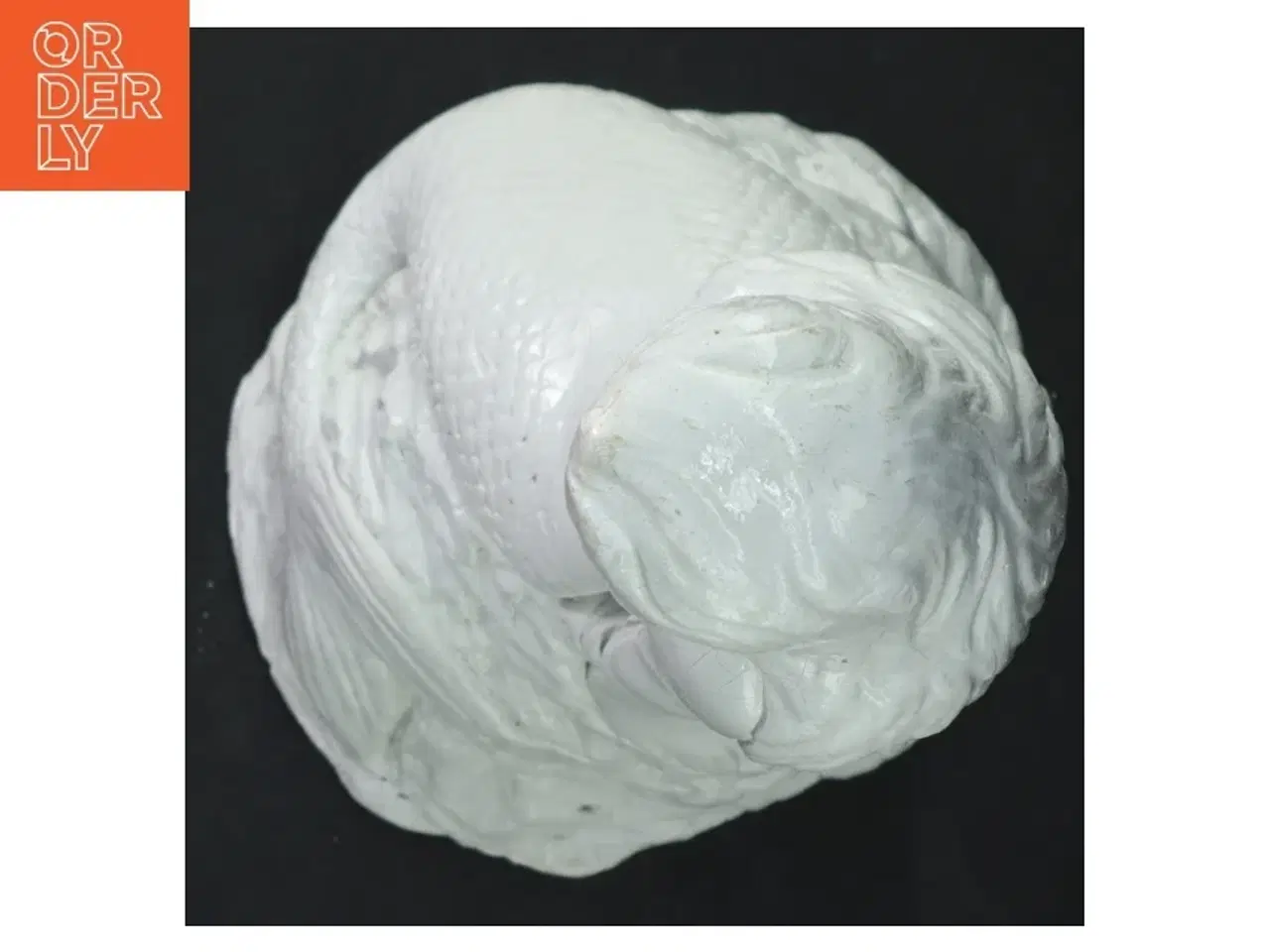 Billede 3 - Hvid porcelænsfigur af havfrue (str. 29 cm)