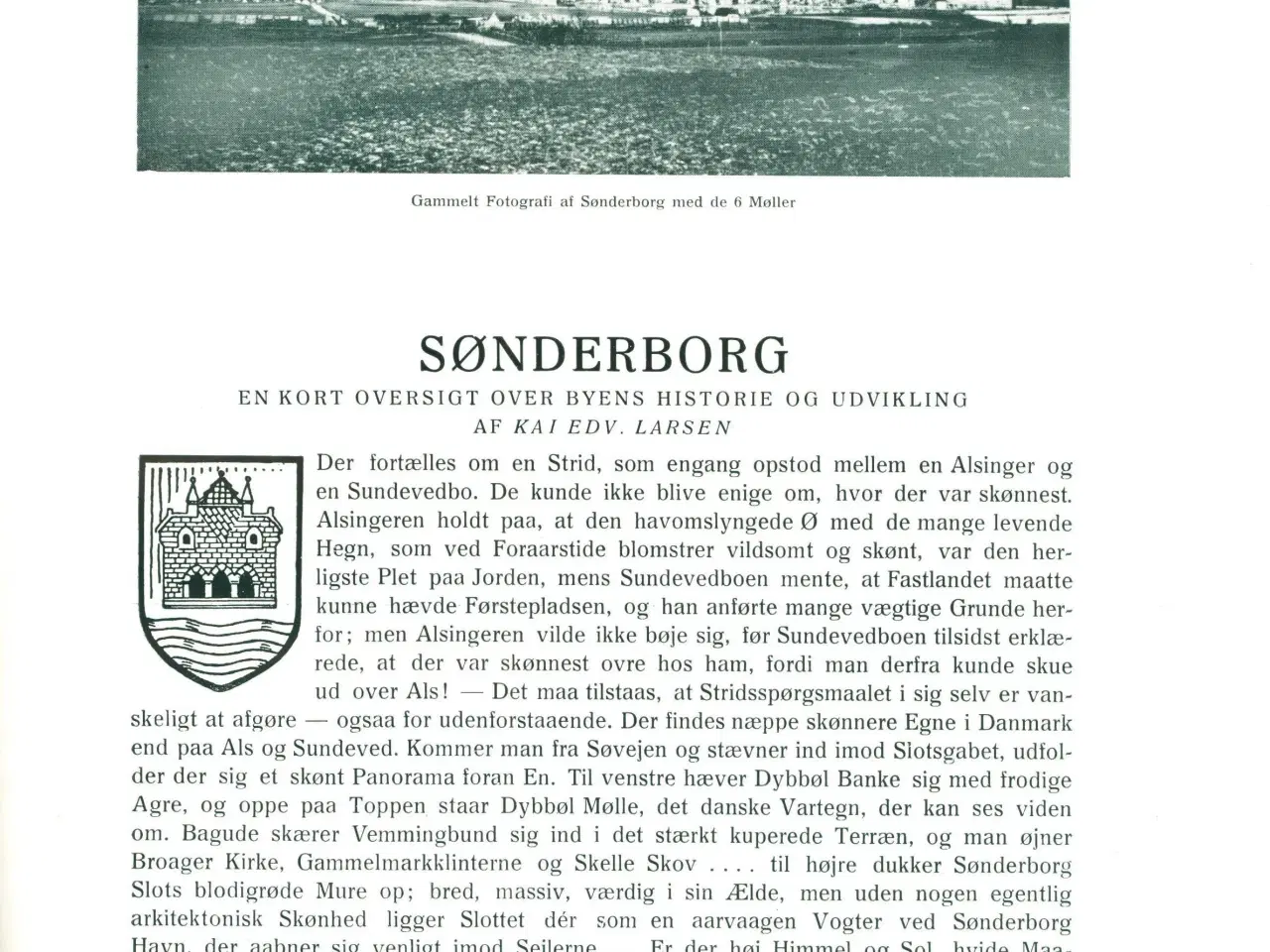 Billede 2 - Sønderborg. Topografisk værk, 1936