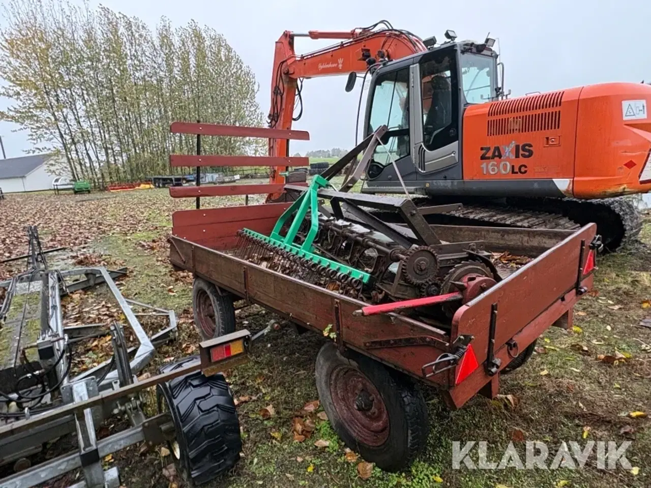 Billede 5 - Vogn, såmaskine og harve 736304