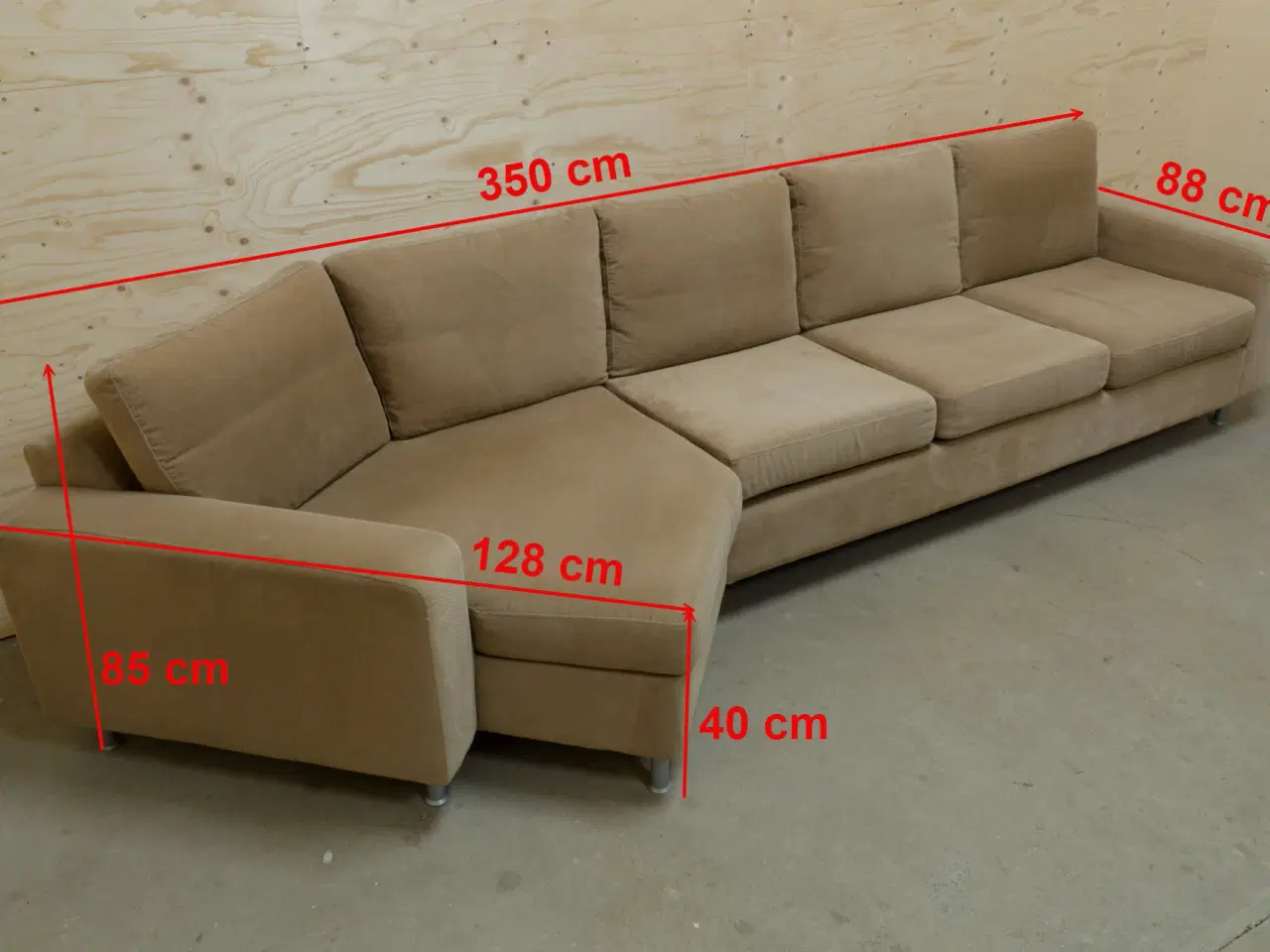 Billede 4 - 4 Pers. Sofa m/ Chaiselong – God Stand