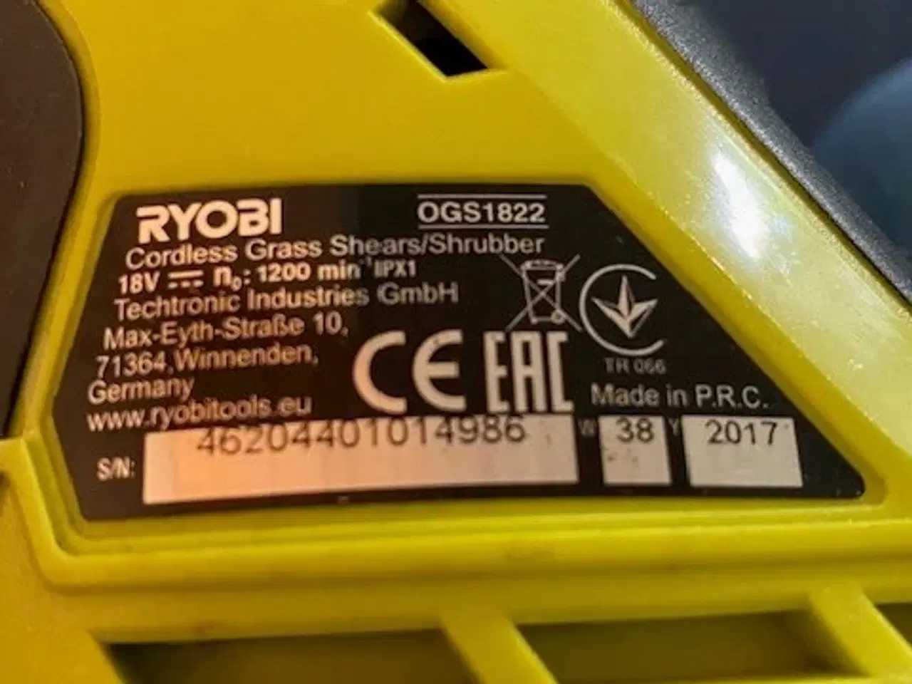 Billede 2 - Ryobi hækkeklipper - Model OGS1822
