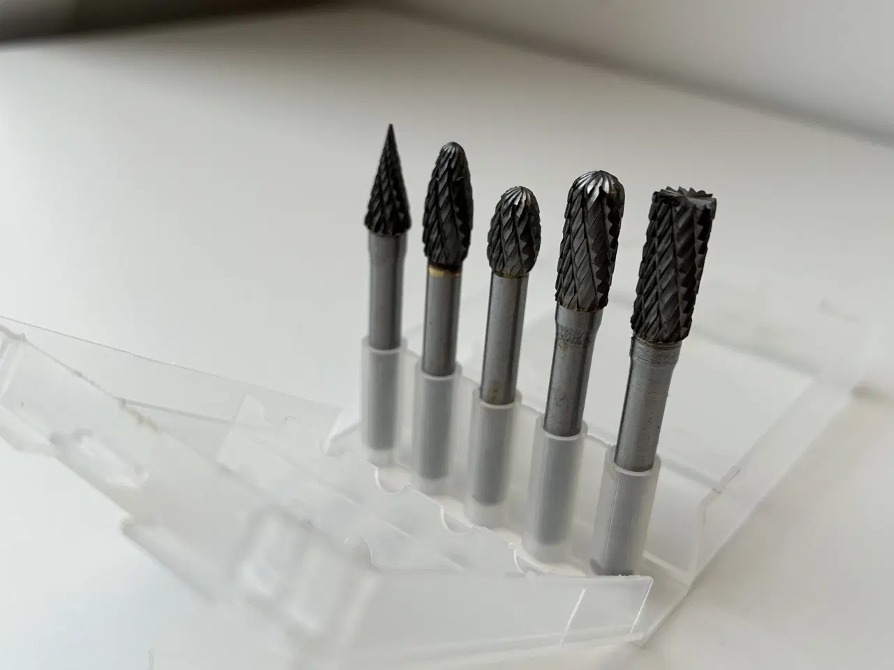 Billede 2 - Sæt med 5 stk. hårdmetal fræse-/slibebits.