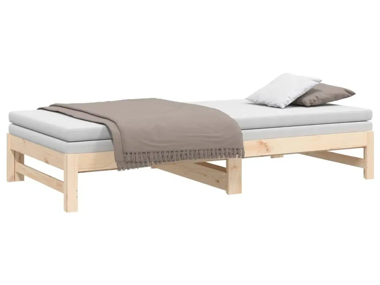 Billede 6 - Daybed med udtræk 2x(90x200) cm massivt fyrretræ