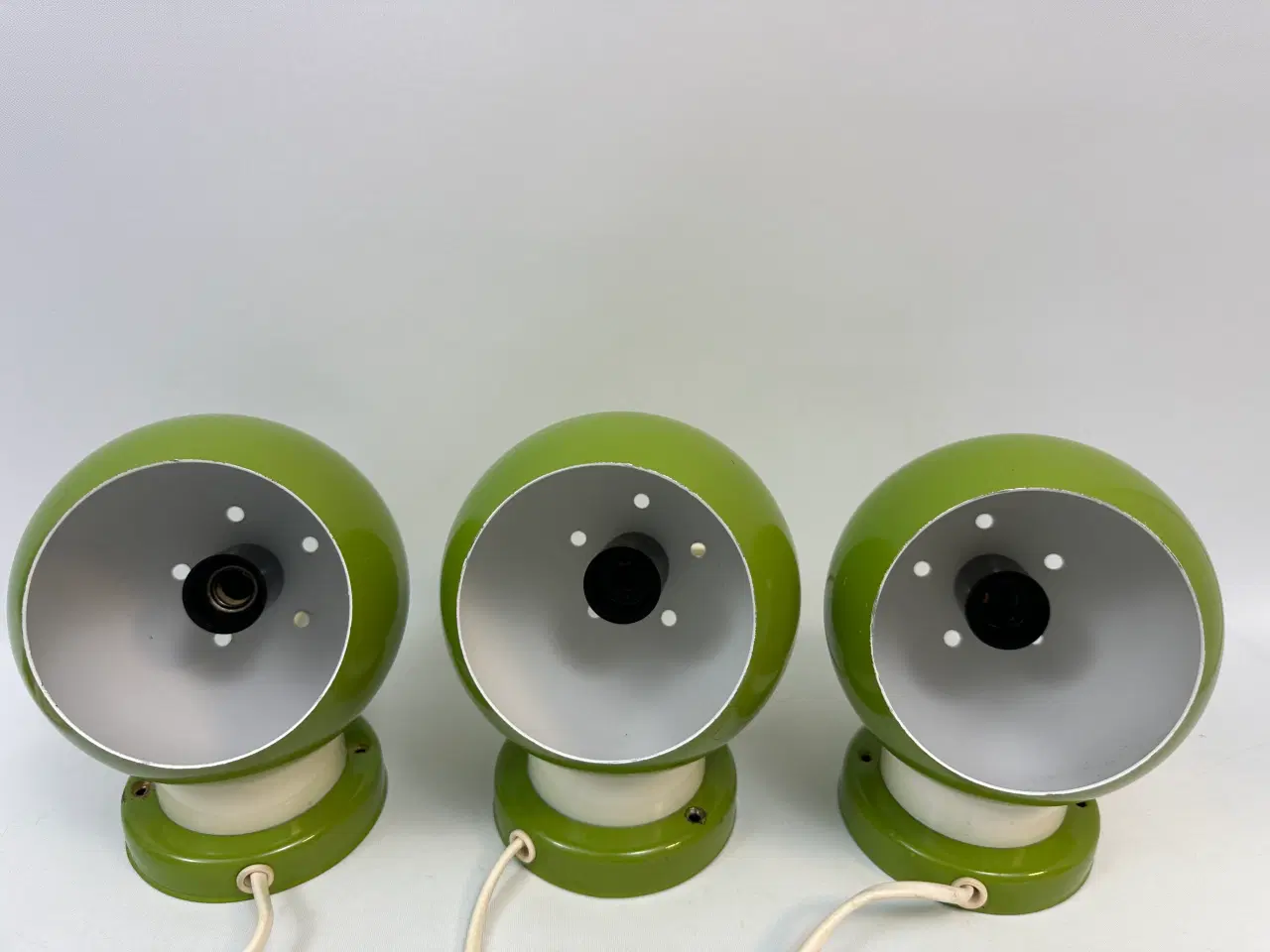 Billede 2 - 3 stk. grønne kuglelamper (retro)