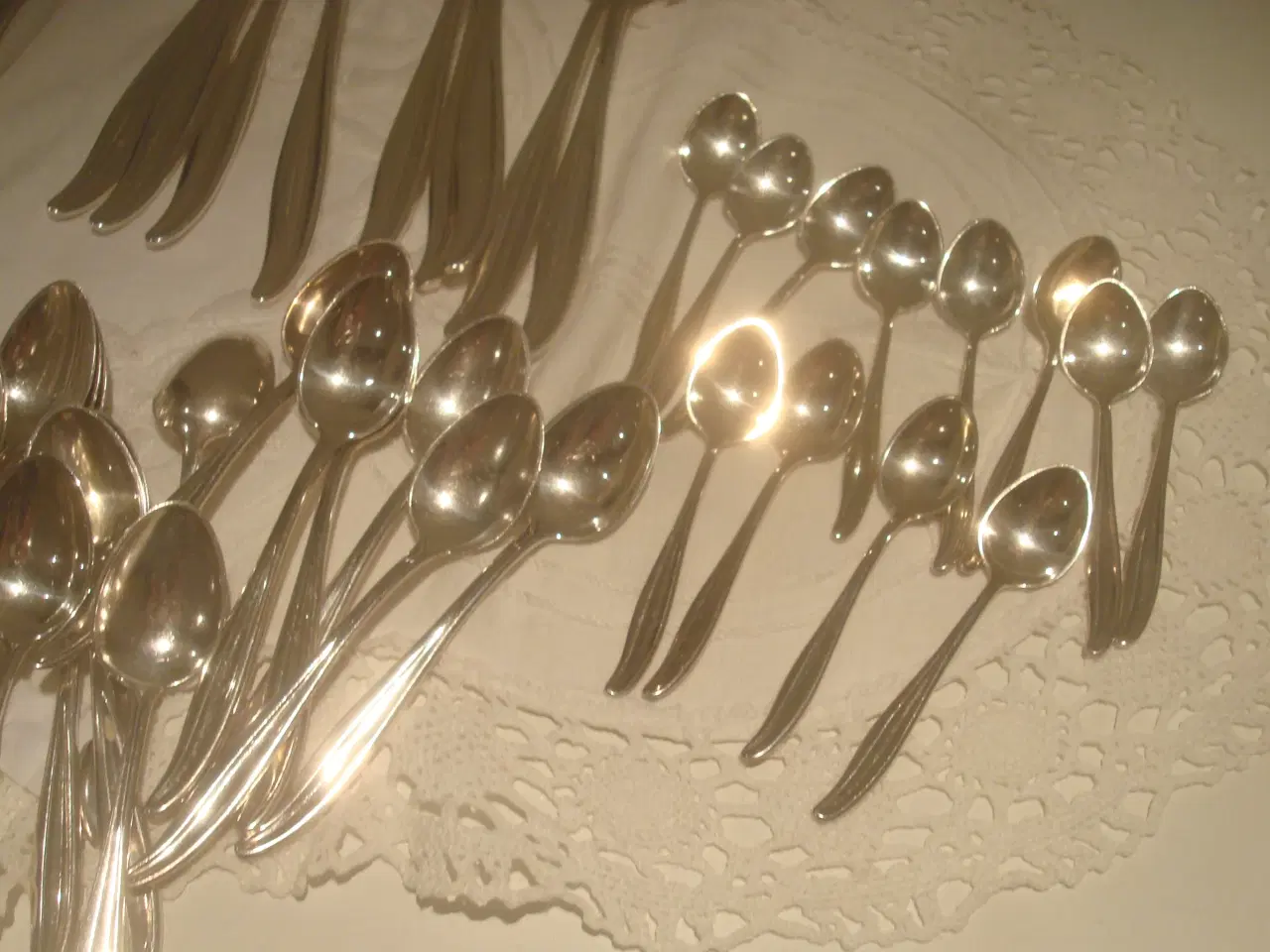 Billede 3 - COLUMBINE sølvplet, kagegafler, dessertskeer, mm