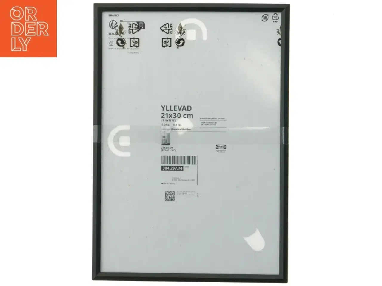 Billede 1 - Sort billedramme 21x30 cm fra IKEA (str. 21x30 cm)