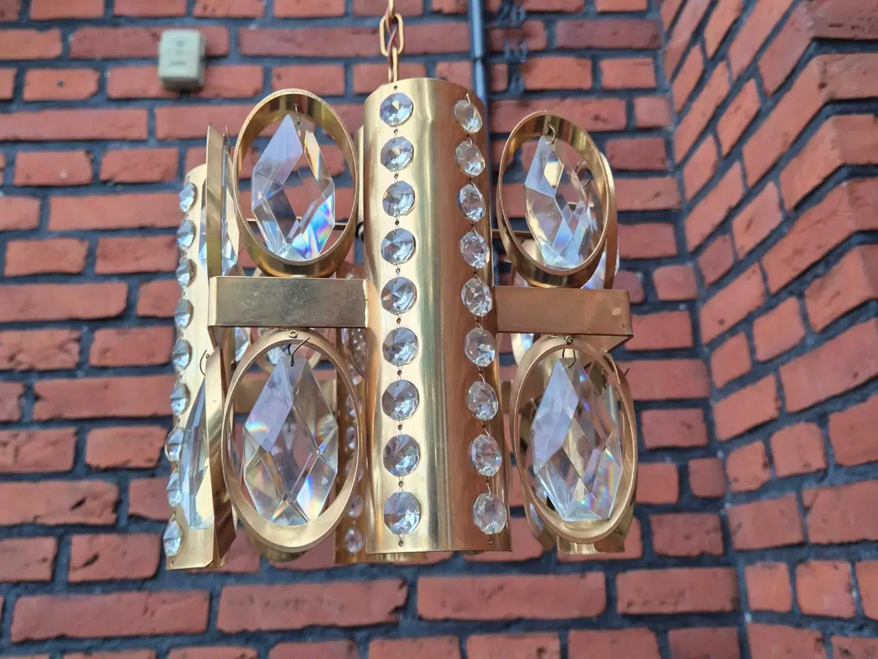 Billede 8 - Fin retropendel med prismer i klart glas